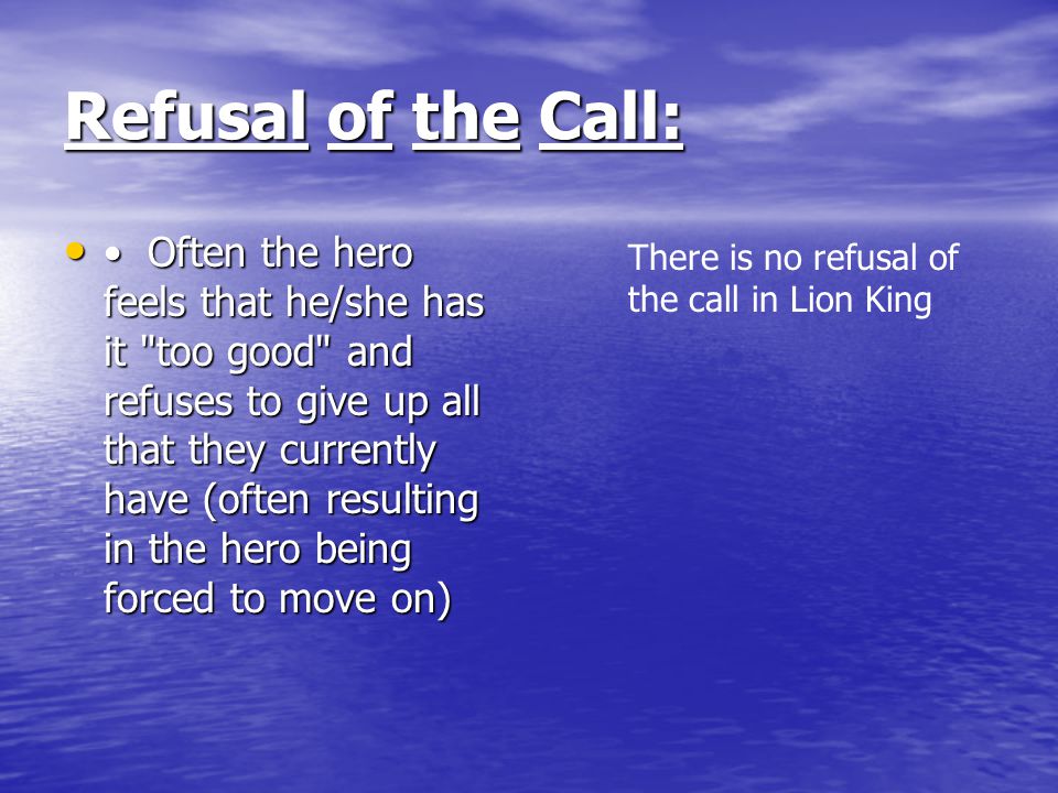 Refusal of the Call: