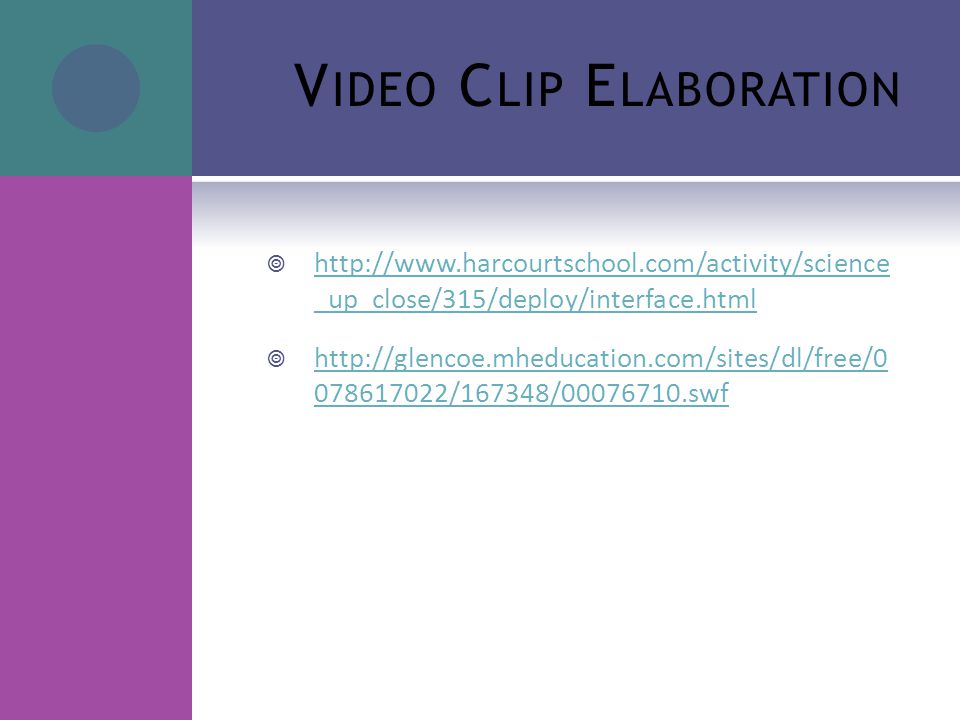 Video Clip Elaboration