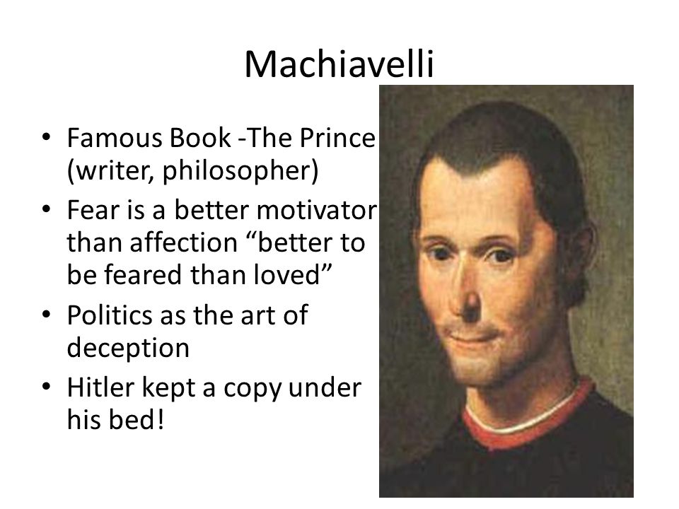 Machiavelli Famous Book -The Prince (writer, philosopher)