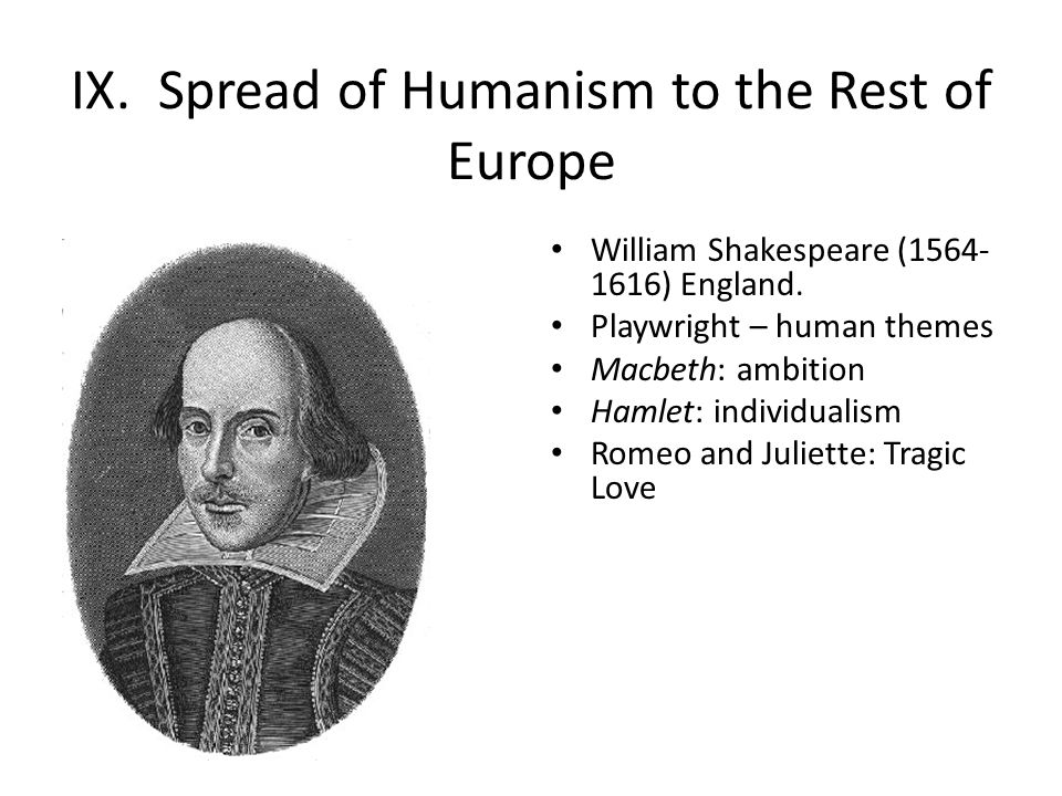 IX. Spread of Humanism to the Rest of Europe