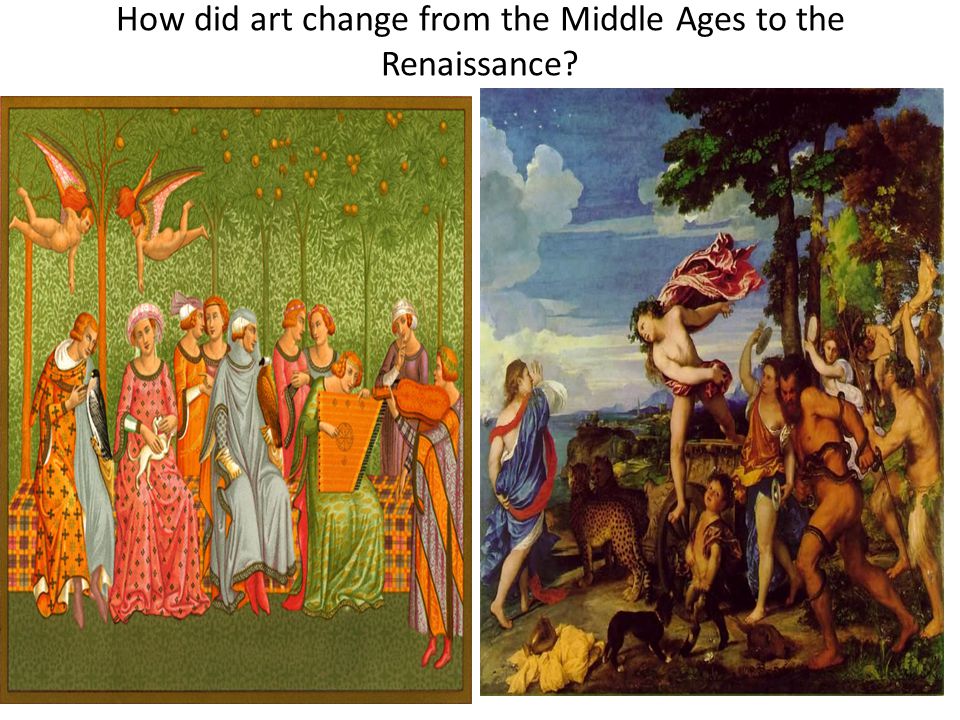 How did art change from the Middle Ages to the Renaissance