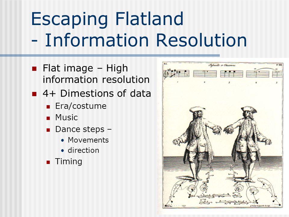 Escaping Flatland - Information Resolution
