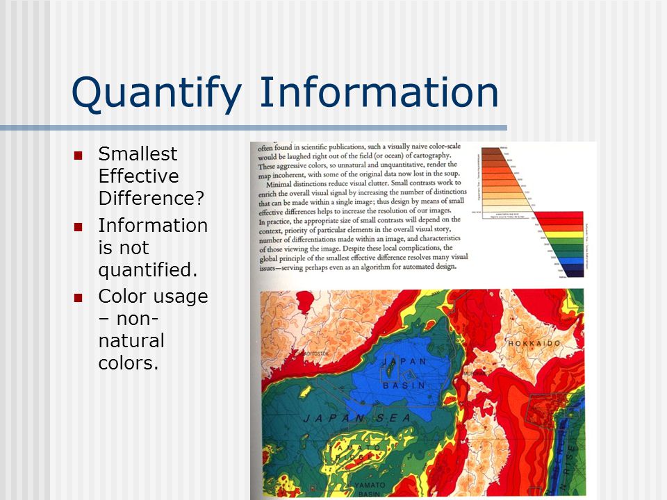 Quantify Information Smallest Effective Difference