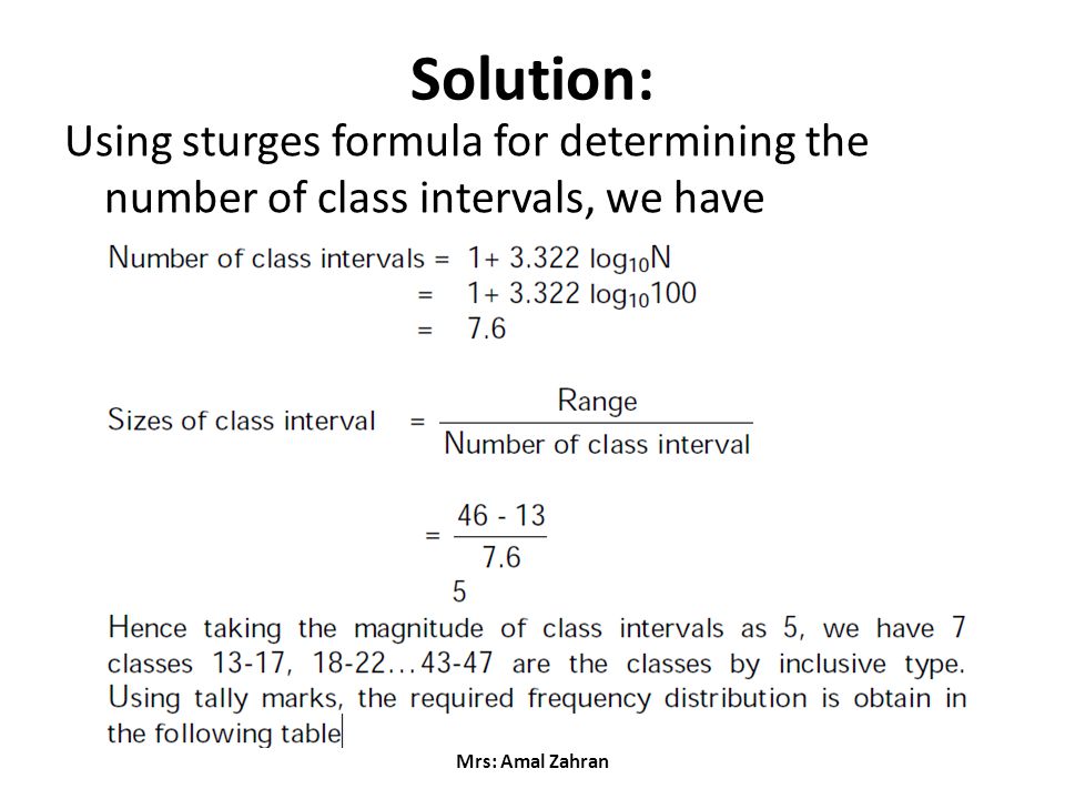  how to get class interval in statistics statistical data and data