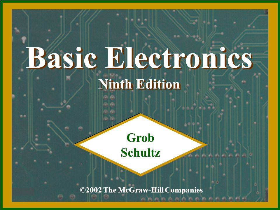 Basic Electronics Ninth Edition Grob Schultz