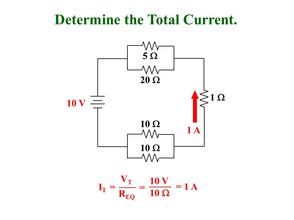 Determine the Total Current.