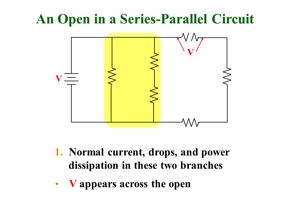An Open in a Series-Parallel Circuit