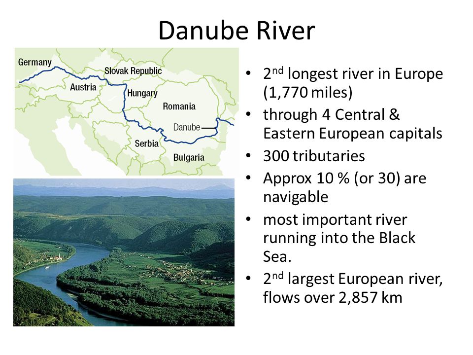 Через страну протекает дунай
