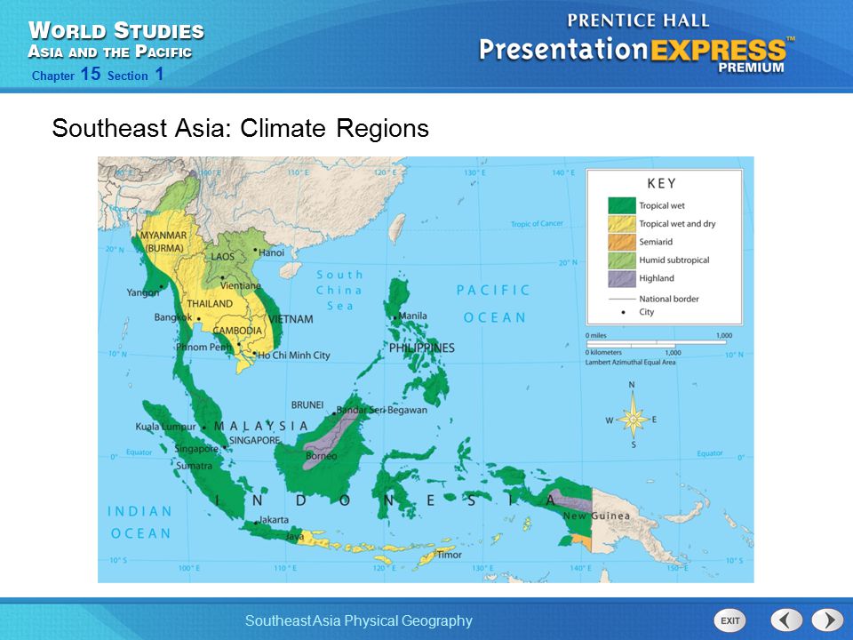 Southeast Asia: Climate Regions