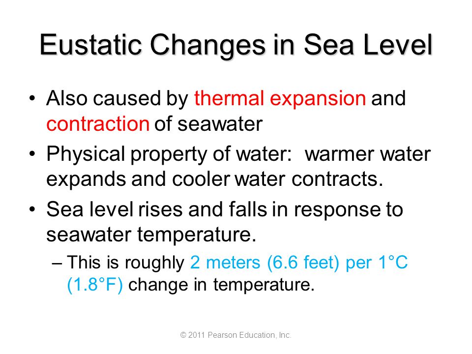 Eustatic Changes in Sea Level