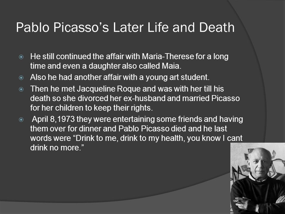 Pablo Picasso’s Later Life and Death