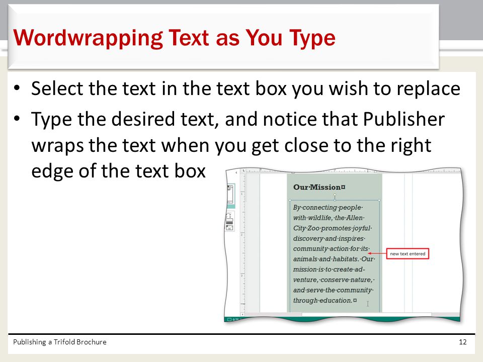 Wordwrapping Text as You Type