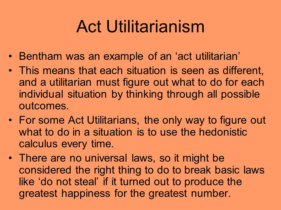 examples of utilitarianism in nursing