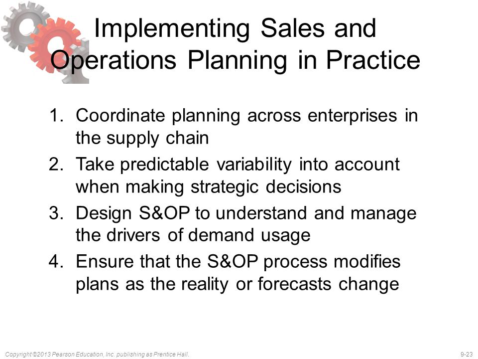 Implementing Sales and Operations Planning in Practice