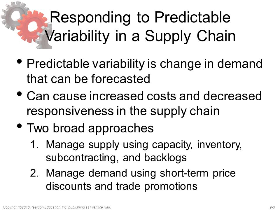 Responding to Predictable Variability in a Supply Chain
