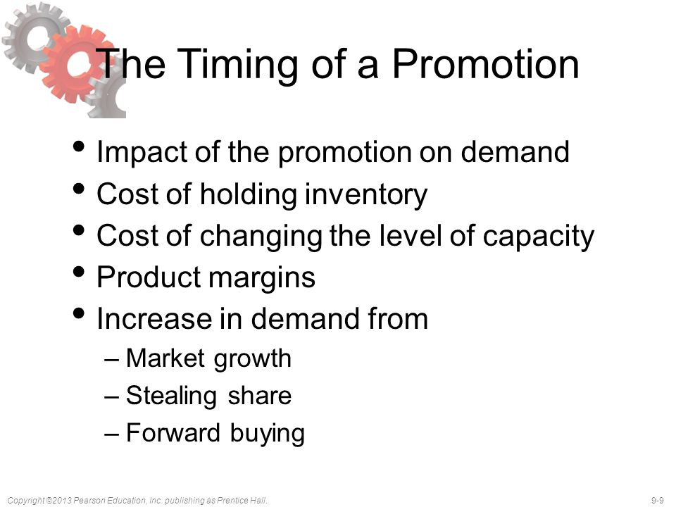 The Timing of a Promotion