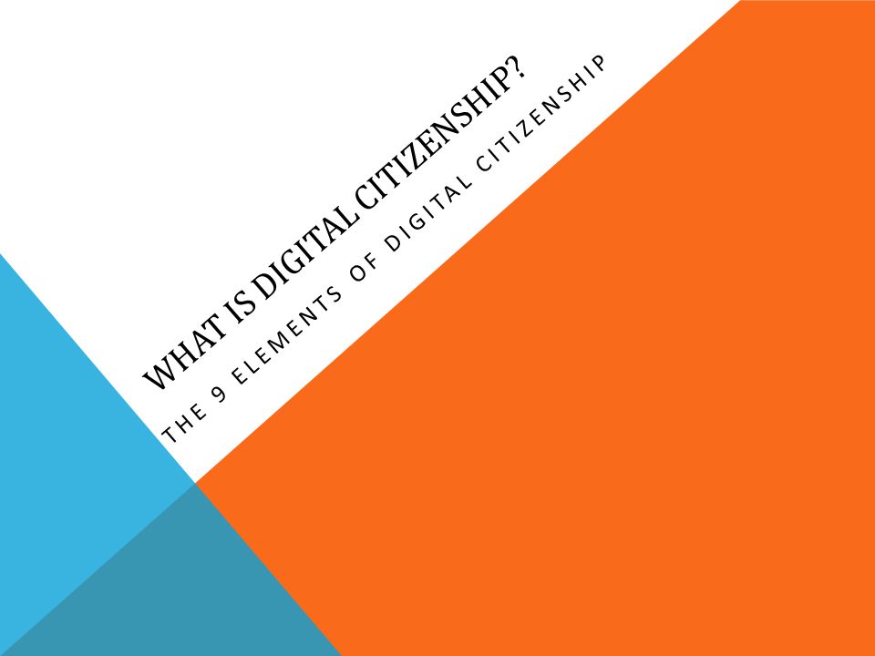 What is digital citizenship
