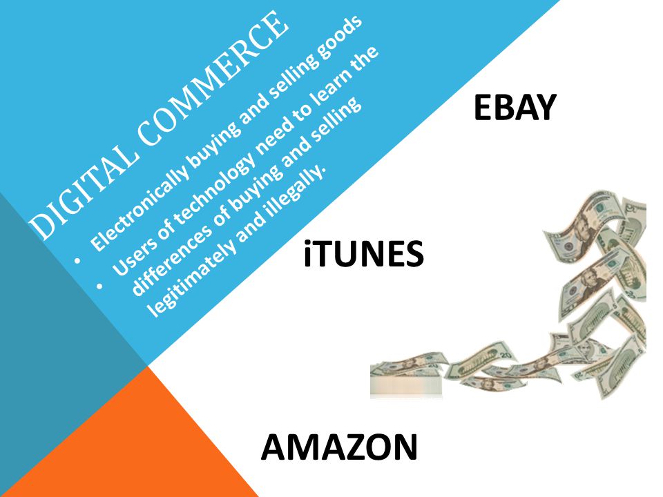 EBAY iTUNES AMAZON Digital Commerce