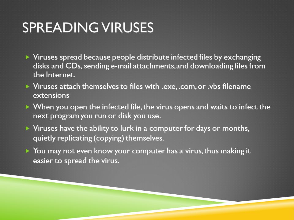 Spreading Viruses