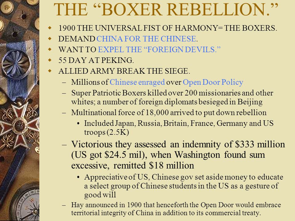 Objective Define Open Door Policy And Its Role In Us