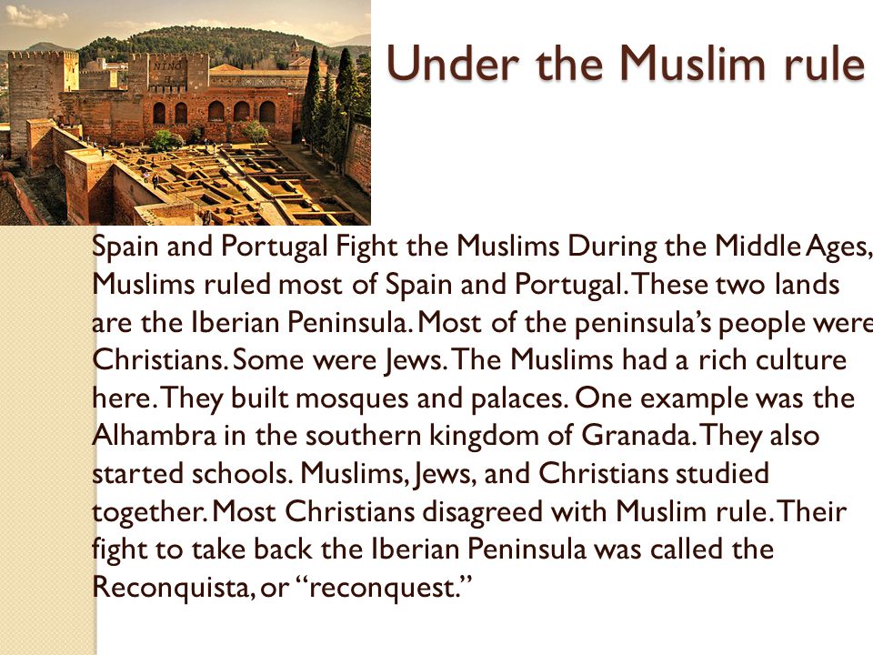 Under the Muslim rule