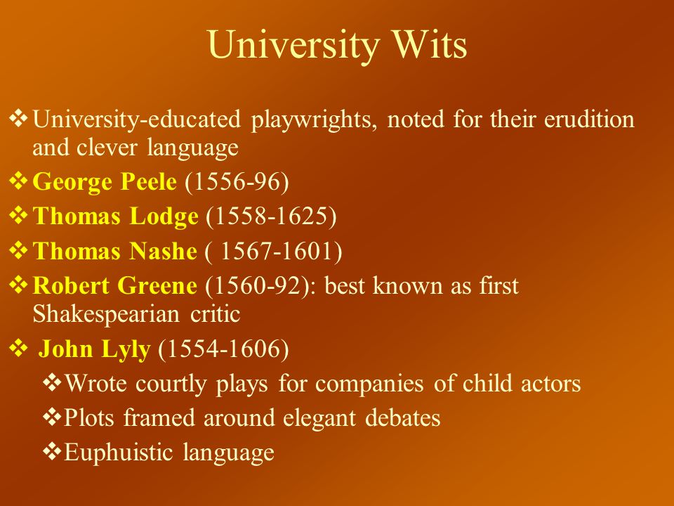 Wit перевести. University wits playwrights. John Lyly Euphues.