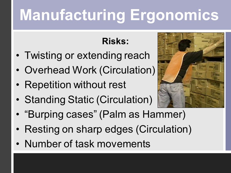 Manufacturing Ergonomics