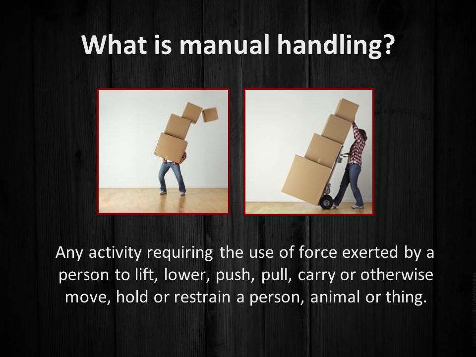 What is manual handling