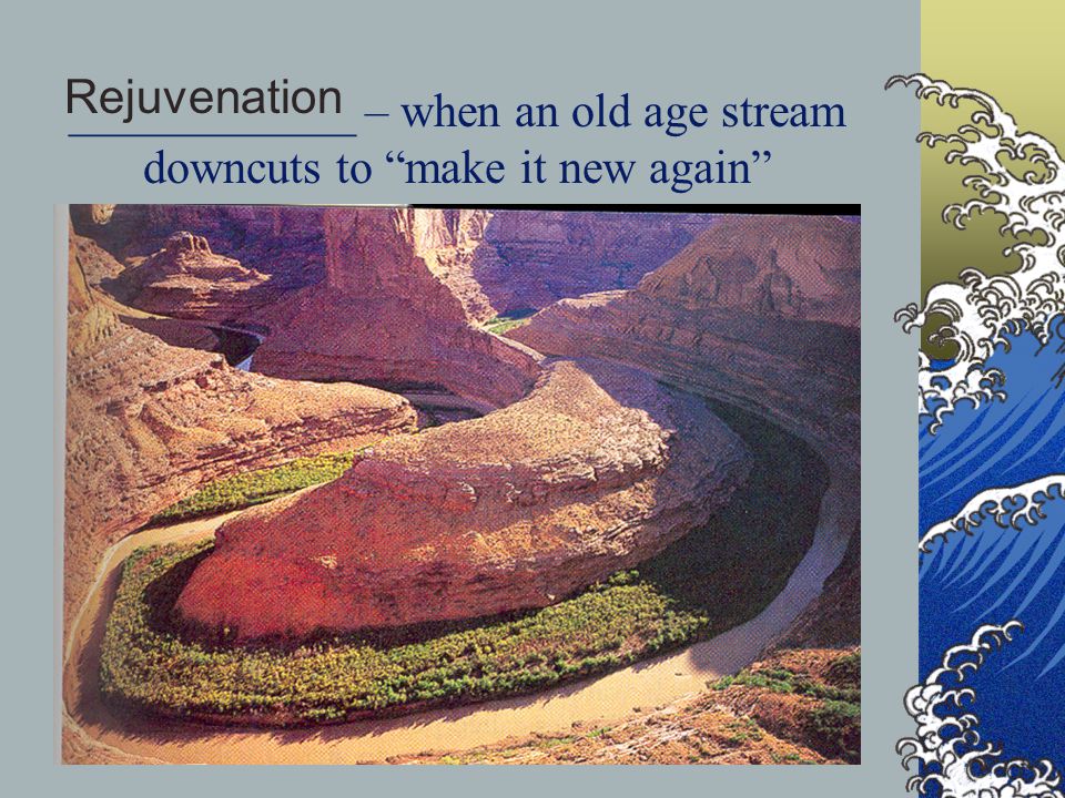 ____________ – when an old age stream downcuts to make it new again