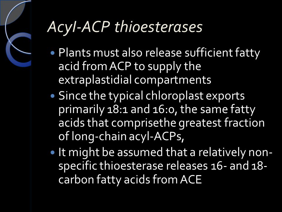 AcyI-ACP thioesterases