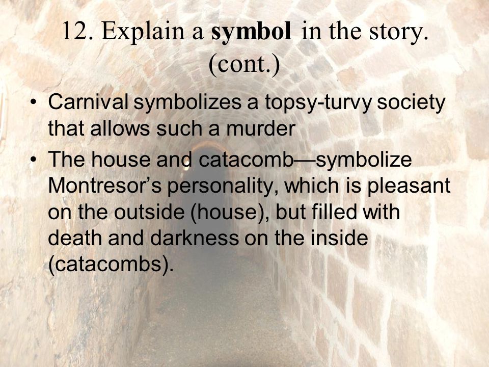 the cask of amontillado symbolism