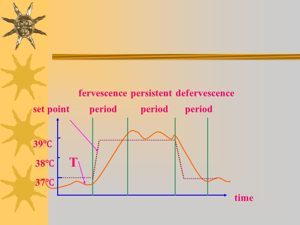 fervescence persistent defervescence set point period period period