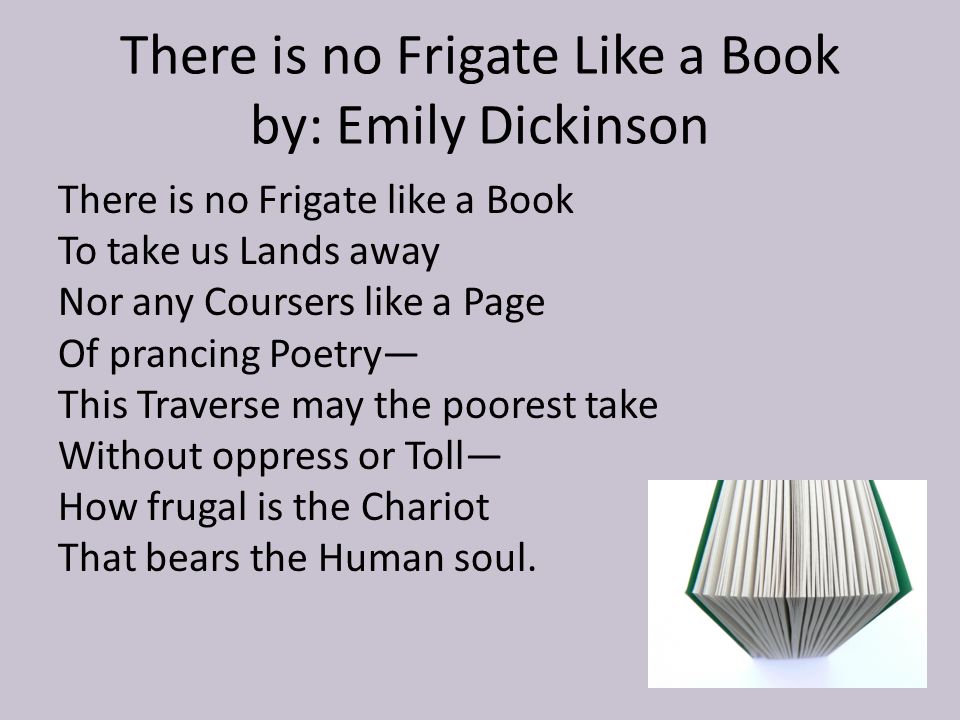 there is no frigate like a book poem