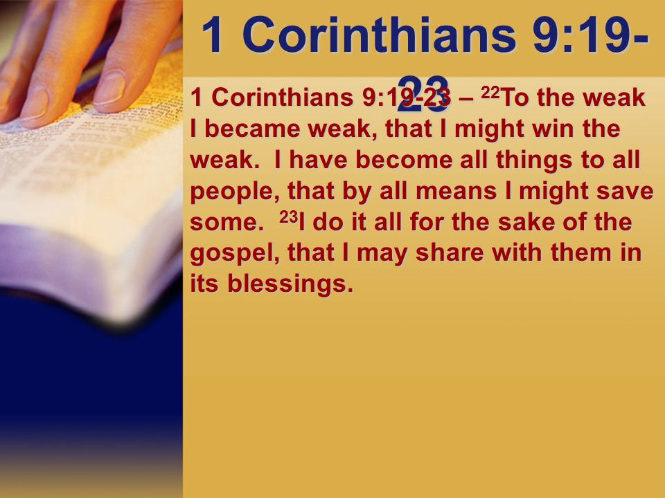 1 Corinthians 9:19-23