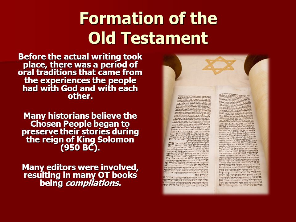 Formation of the Old Testament