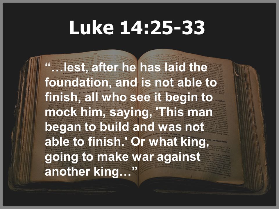 Luke 14:25-33