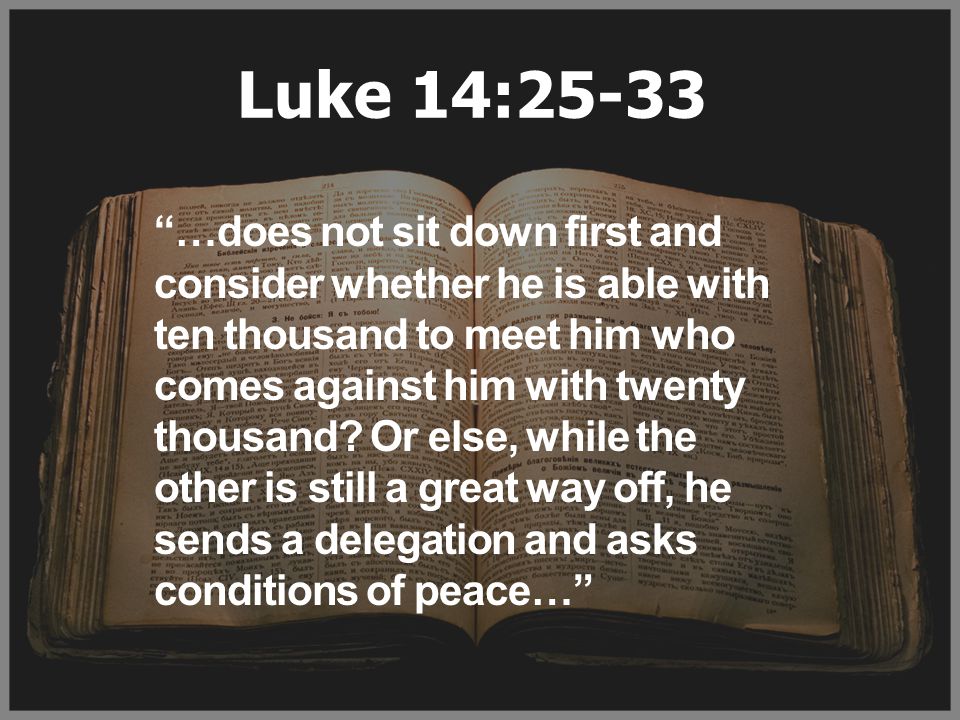 Luke 14:25-33