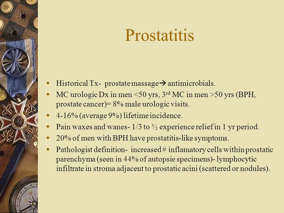 Diplococcci prostatitis