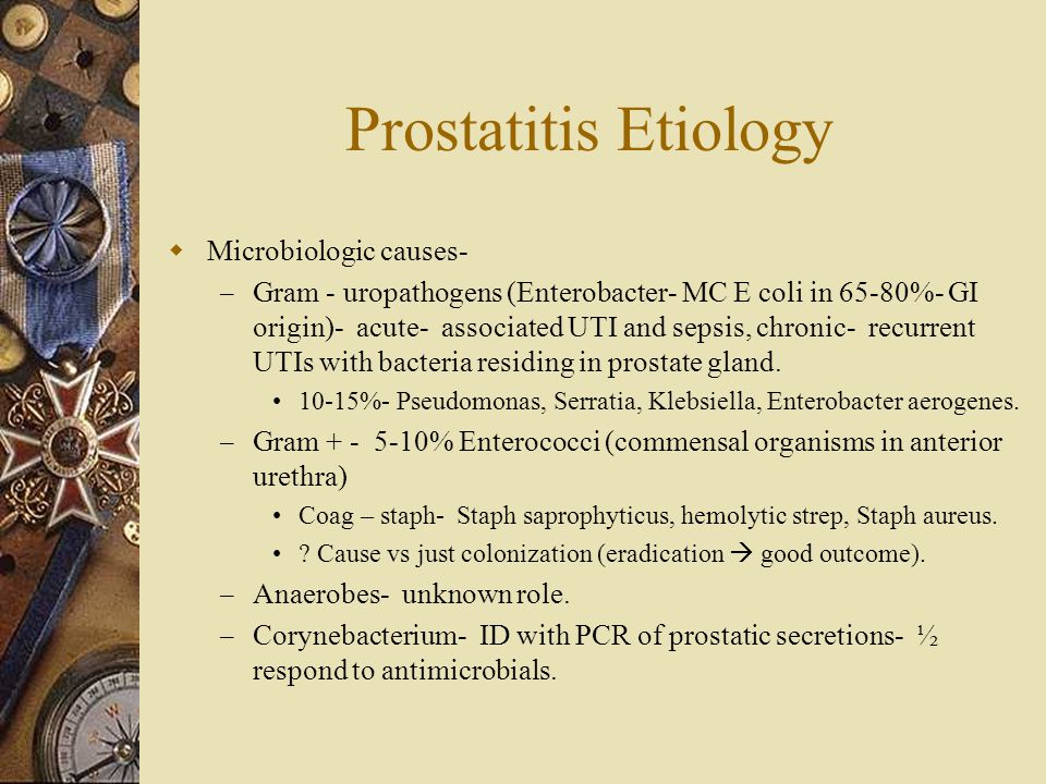 staph prostatitis)