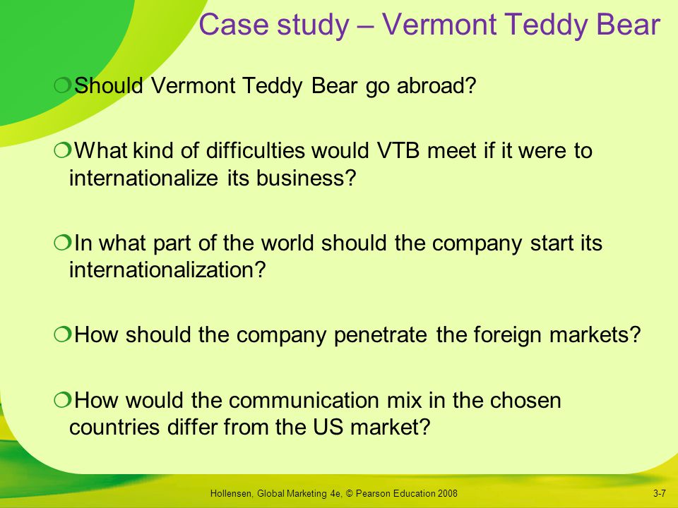 vermont teddy bear case analysis