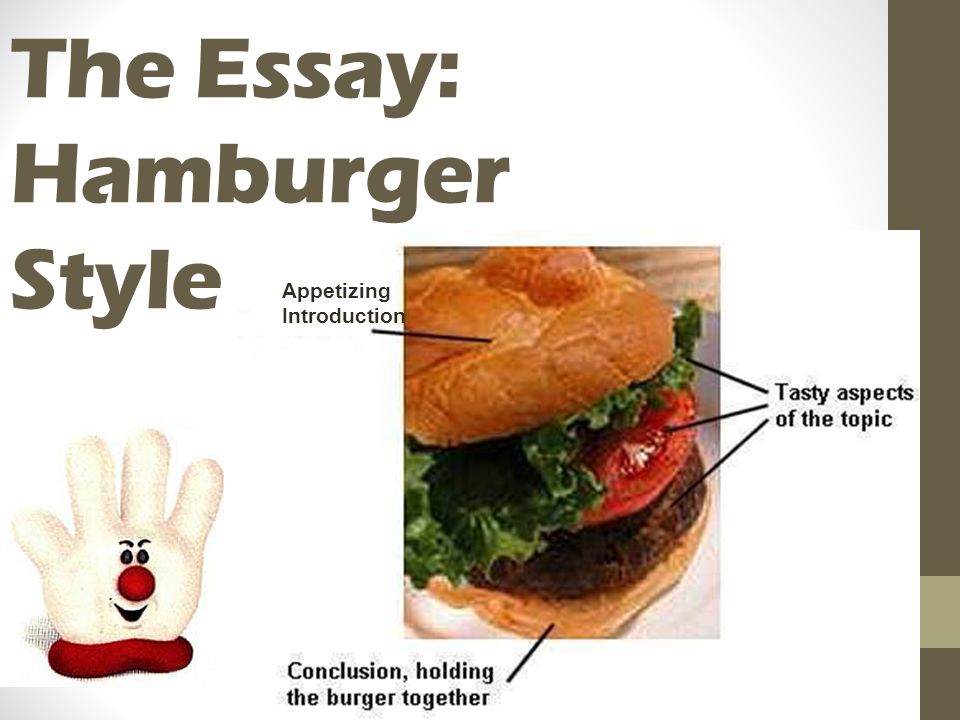 The Essay: Hamburger Style