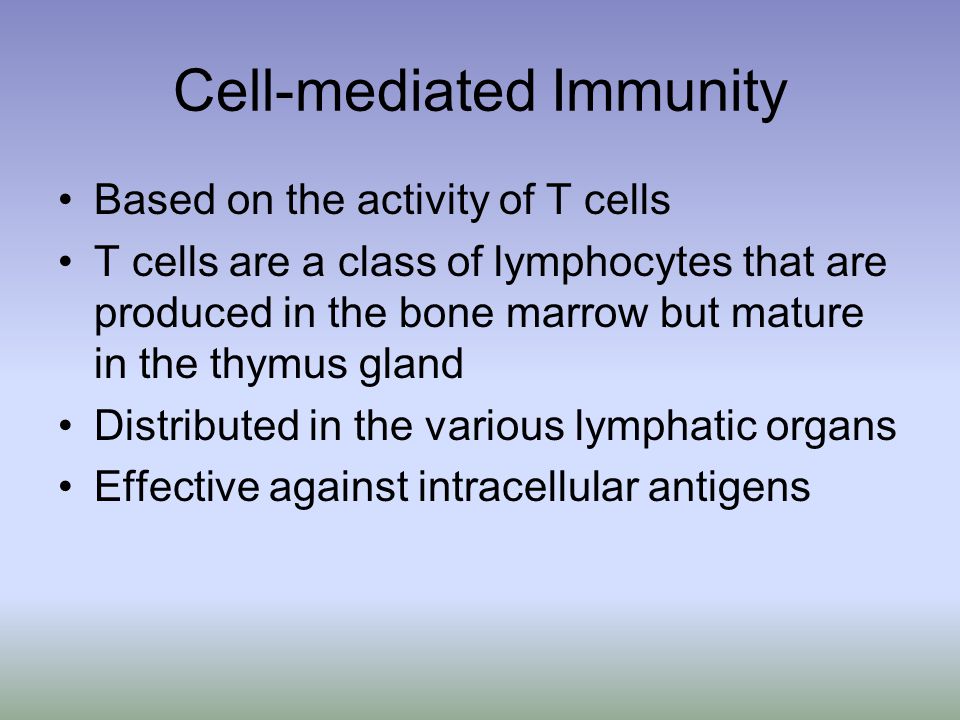 Cell-mediated Immunity