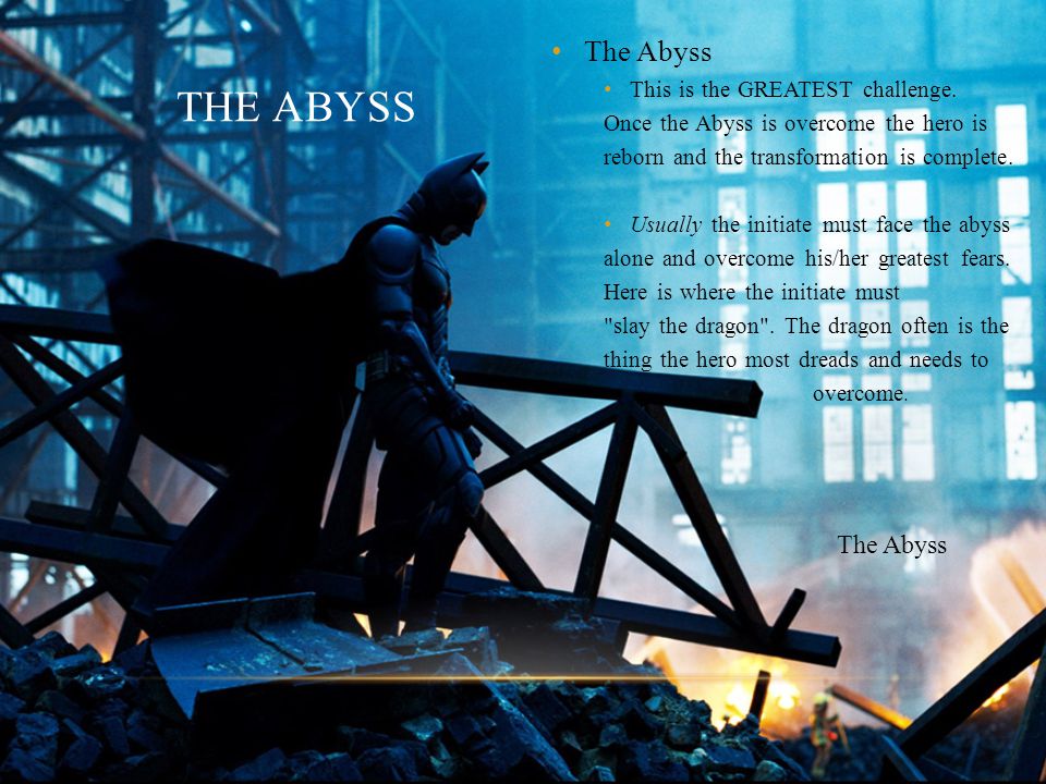 The Abyss The Abyss The Abyss This is the GREATEST challenge.