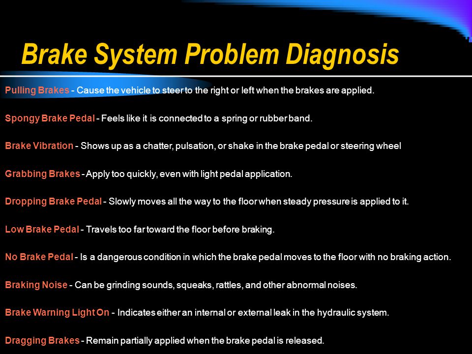 Brake System Diagnosis And Repair Ppt Download