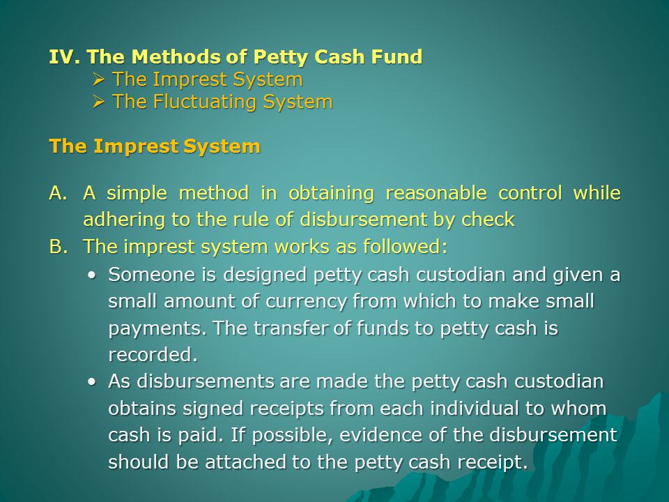 Petty Cash Fund Management Ppt Video Online Download