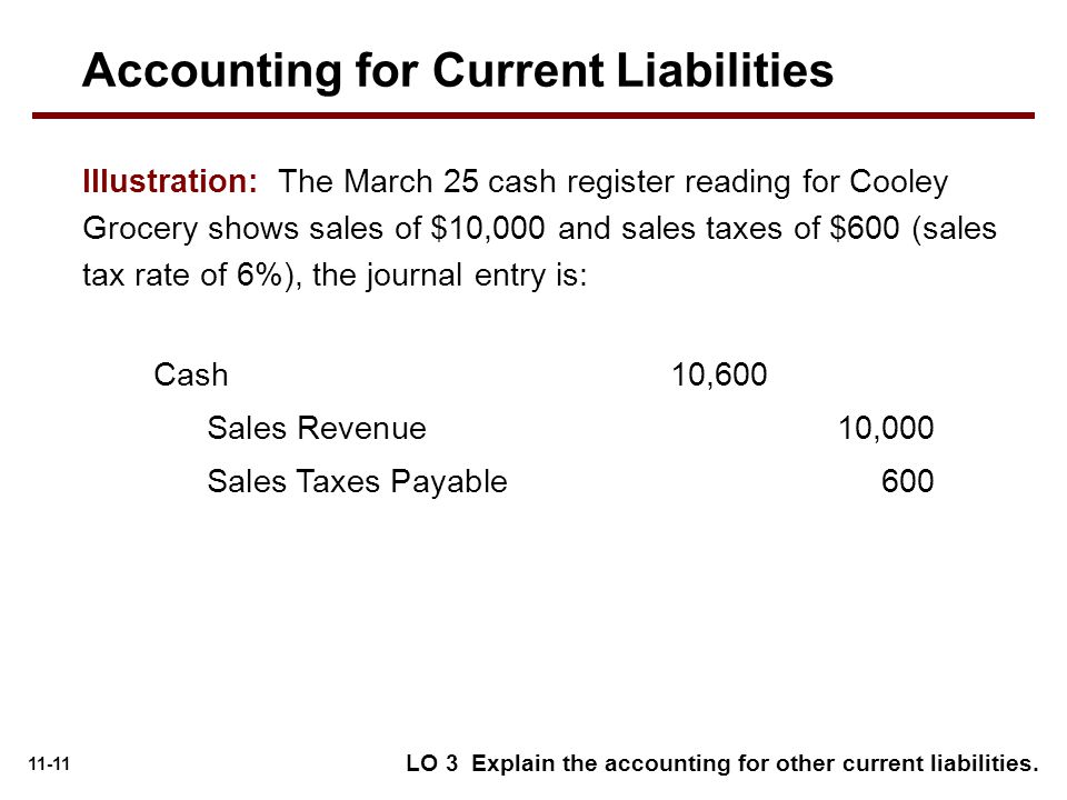 Accounting for Current Liabilities