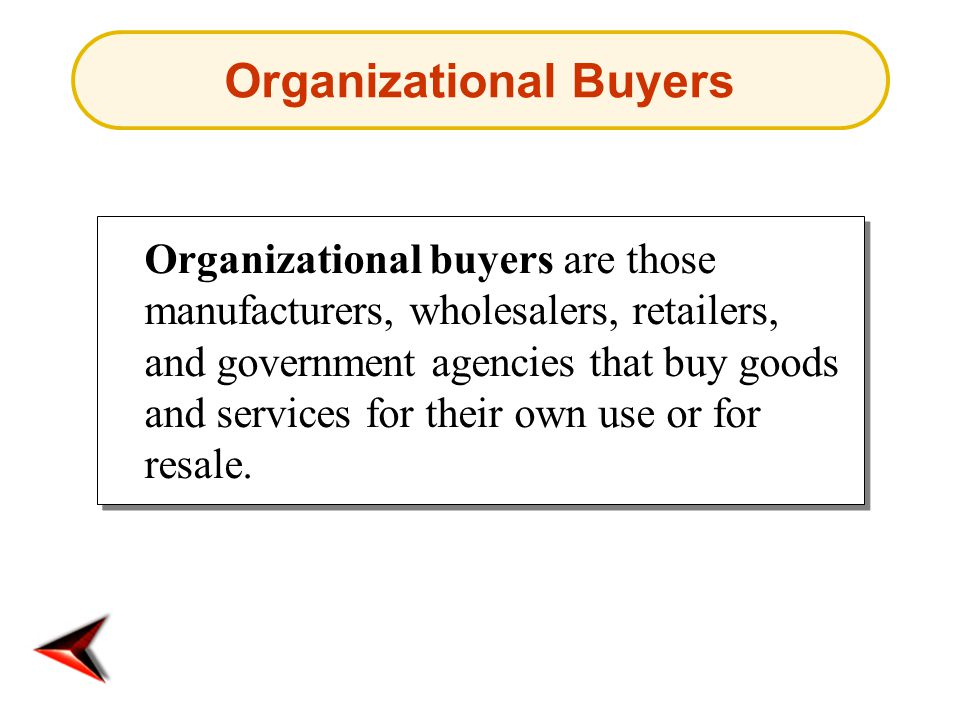 Organizational Buyers