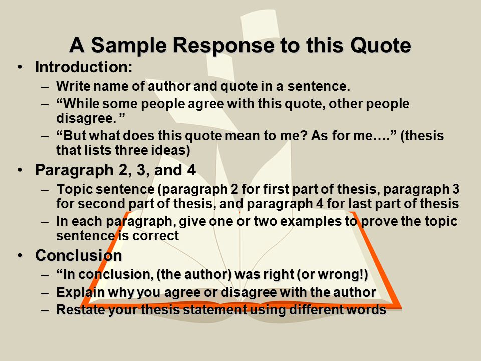 how to write an essay about a quote examples