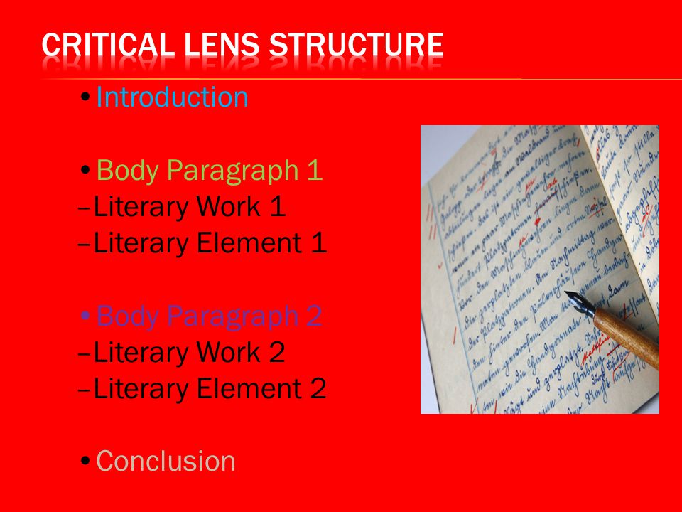 Critical Lens Structure