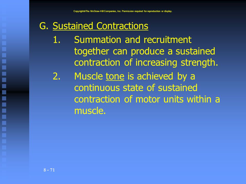 G. Sustained Contractions